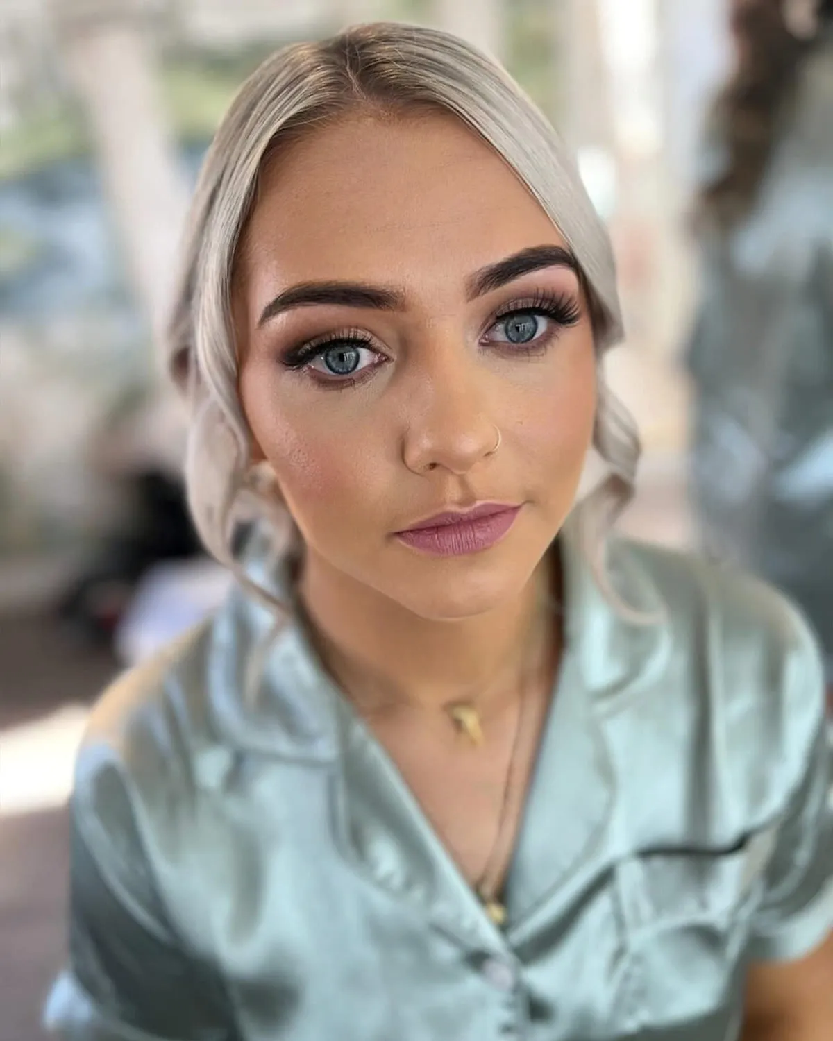 Soft daylight makeup with a fresh, luminous base