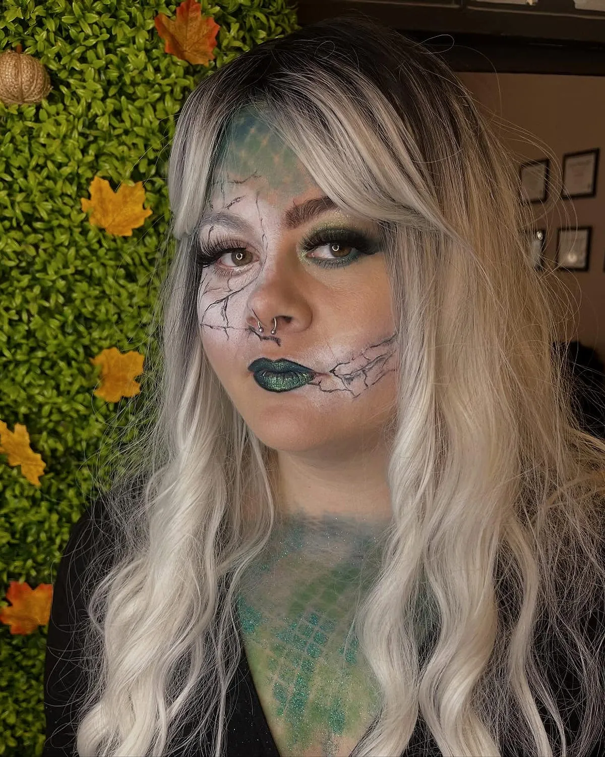 Autumnal special-effects character makeup
